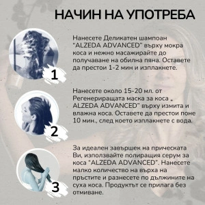 Цялостен сет за изтощена коса - ALZEDA Perfect Care - Img 2