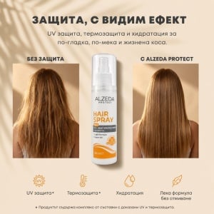 Спрей за коса ALZEDA Protect с UV и термозащитни съставки - Img 3
