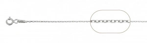 lantisor din argint Forzatina 43 cm - Img 2