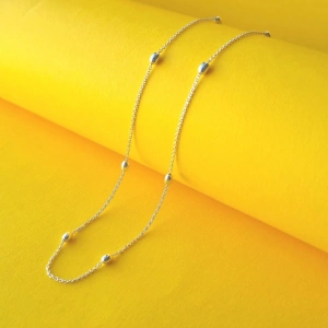 Colier Silver Beads - 42 cm