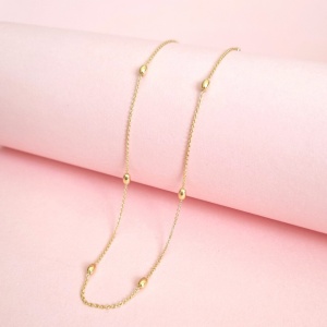 Colier Golden Beads 41 cm