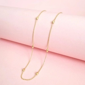Colier Golden Beads 41 cm