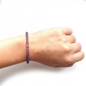 Bratara Ametist small beads - Img 3