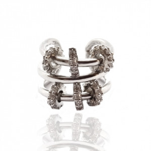 Cercel Triple Silver- Non piercing - Img 3