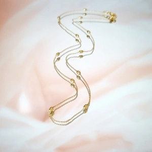 Colier Golden Beads 41 cm - Img 2
