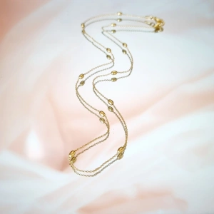 Colier Golden Beads 44 cm - Img 2