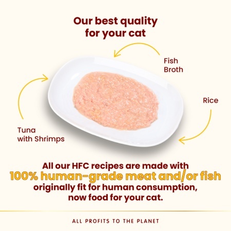 HFC CAT konzerva 70g - Mus - Tuna i škampi GLUTEN FREE (60% mesa) – ALMO NATURE - Img 2