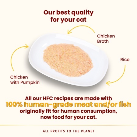 HFC CAT konzerva 70g - Mus - Piletina i bundeva GLUTEN FREE (56% mesa) – ALMO NATURE - Img 2