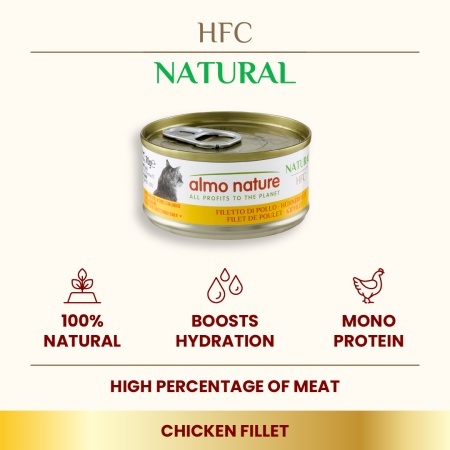 HFC CAT konzerva 70g - Pileći File (75% mesa) – ALMO NATURE - Img 3