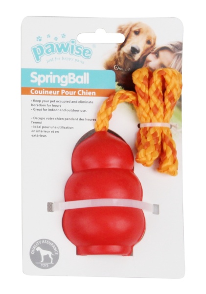 Pawise 14712 Igracka za pse 8.5cm *1kom Rubber Ball With rope - Img 3