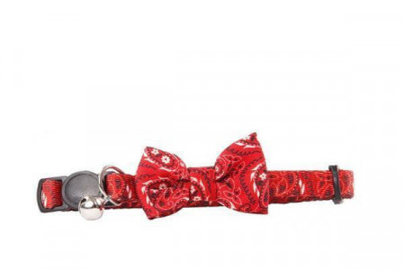 Pawise 28021 ogrlica za macke 30cm Cat collar w/Bowknot—red