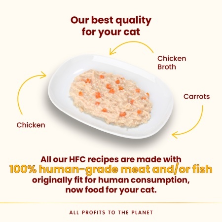 HFC CAT konzerva 70g - Piletina i šargarepa MONO-PROTEIN (55% mesa) – ALMO NATURE - Img 2