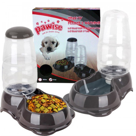 Pawise 11075 dispanzeri za hranu (1,36kg) i vodu (2.8L) Gravity Feeder & Waterer