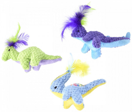 Pawise 28290 igračka za mačke 12.3cm 1kom Dinosaurus meow meow life-dinosaur