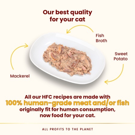 HFC CAT konzerva 70g - Skuša i slatki krompir MONO-PROTEIN (73% mesa) – ALMO NATURE - Img 3