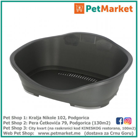 KERBL Krevet Plastic Bed Sleepers gray 80,5 x 49 x 32 cm