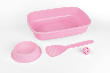 80500 SET ZA MACICE (toalet, lopatica, igracka, posuda) WELCOME kit GeorPlast - Img 3