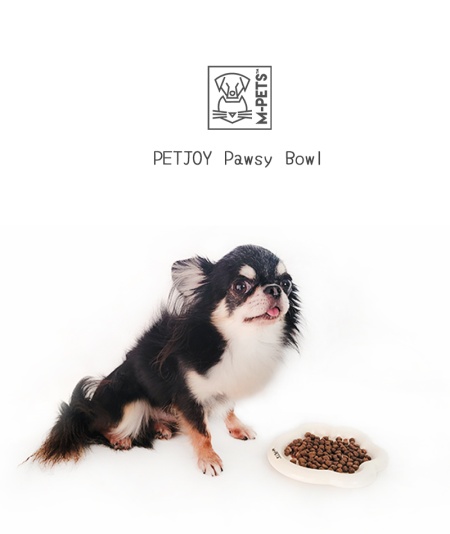 MPETS 20502199 Posuda PETJOY Pawsy Bowl S White 100ml 15,5*2cm - Img 2