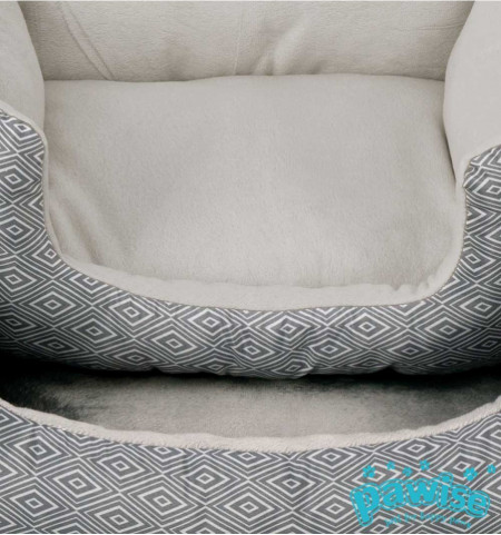 Pawise 12446 ležaljka za pse 63.5cm*63cm x1kom Square Dog Bed-grey L - Img 2