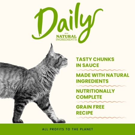 DAILY CAT konzerva 85g - Govedina u komadima GRAIN FREE – ALMO NATURE - Img 2