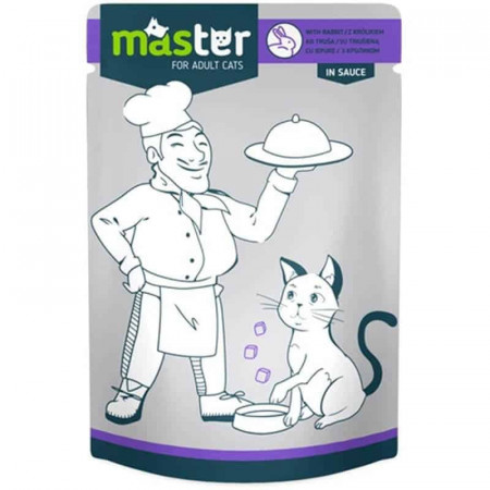 Master Cat Preliv 80g Zečetina u sosu (pouch)