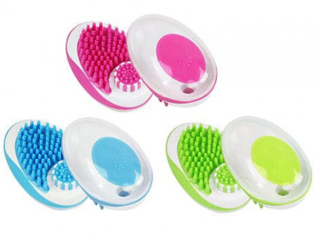 Pawise 11484 cetka 11,5cm 1 kom 2 in1 Grooming Bursh