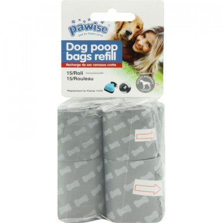 Pawise 11580 kesice za izmet *8 rolni po 15 kes. POOP BAG Replacement for 11579
