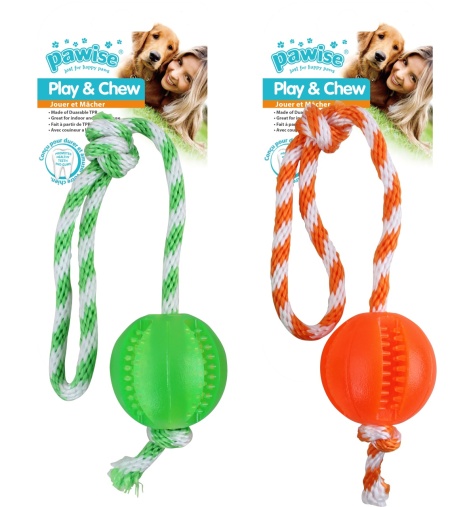 Pawise 14558 Igracka za pse 40cm *1kom lopta ball play and chew
