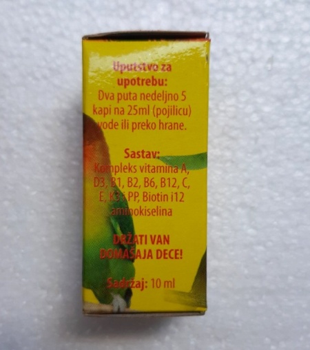 PTICAMIN 10ML - vitamini za ptice - Img 2