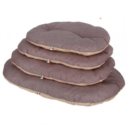 Kerbl 80356 Ležaljka 82x57 cm *1kom Pet Cushion Loneta brown/grey