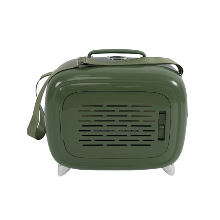 M-PETS 20401099 Transporter za macke i pse 44,7 x 26,6 x 38,4h cm SIXTIES TV Pet Carrier - Green - Img 2