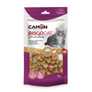 Camon AF254 Biskviti za mačke sa rižom/piletinom i losos/spanać 50g