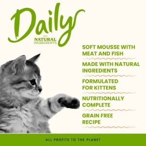 DAILY CAT konzerva 85g - Mus - KITTEN Piletina za mačiće GRAIN FREE – ALMO NATURE - Img 2