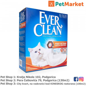 EVER CLEAN 10L posip za mačke Fast Acting Odour Control