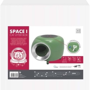 M-PETS 20400799 Toalet SPACE Cat Litter Box Green 57*55,2*44,3cm