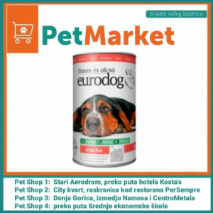 EURODOG konzerva za pse, govedina 1240 g