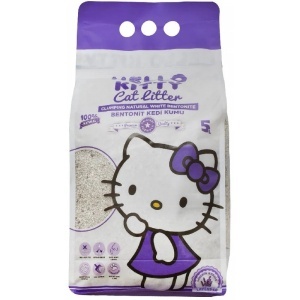 HELLO KITTY 5L Cat Litter Lavanda - klupčajući posip za mačke