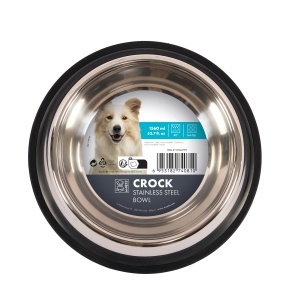 M-PETS 10504399 Posuda za pse i macke XS 180ml 15*15*3,5cm - CROCK 1 kom Stainless Steel Bowl - Img 3