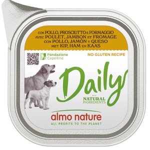 DAILY DOG Pašteta 300g - Piletina, šunka i sir GLUTEN FREE – ALMO NATURE