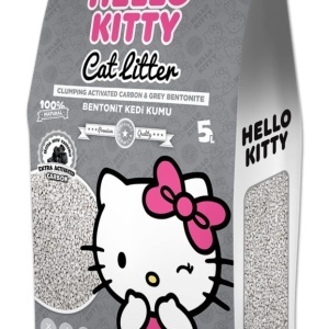 HELLO KITTY 5L Cat Litter Active Carbon - klupčajući posip za mačke