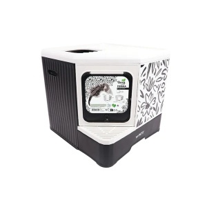 M-PETS 20104399 Toalet TERRA FORMA ECO Black Floral 50*52*48cm