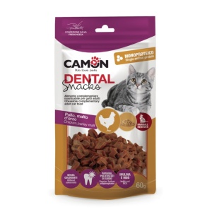 Camon AF202 DENTAL Poslastice za mačke od piletine i malt paste 60g