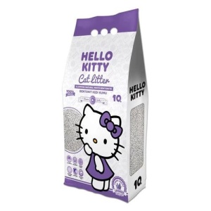 HELLO KITTY 10L Cat Litter Lavanda - klupčajući posip za mačke