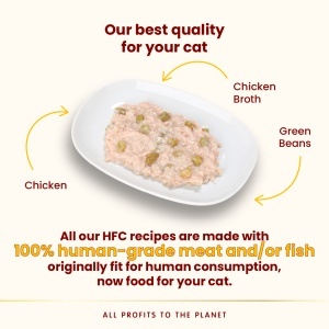 HFC CAT konzerva 70g - Piletina i zeleni pasulj MONO-PROTEIN (55% mesa ) – ALMO NATURE - Img 2