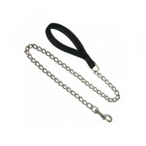 Kerbl 83913 Povodac MIAMI 18 mm, 100 cm chain leash riveted black