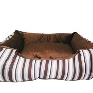 Pawise 12307 lezaljka 50*38cm Dog Bed Cuddler -brown strip