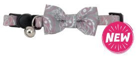 Pawise 28023 ogrlica za mačke 30cm Bowknot grey