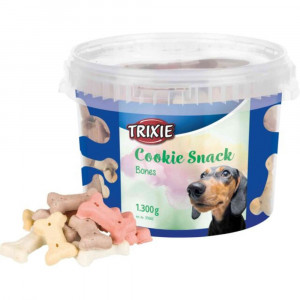 Trixie Kolačići za pse u obliku koskice, kantica 1,300g 31662