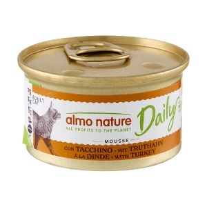 DAILY CAT konzerva 85g - Mus - Ćuretina GRAIN FREE – ALMO NATURE