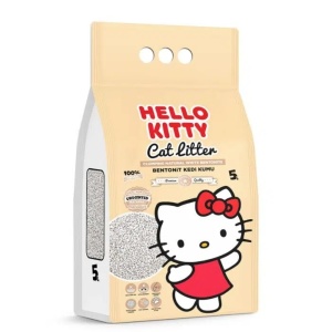 HELLO KITTY 5L Cat Litter Natural - klupčajući posip za mačke
